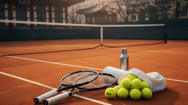 테니스 대회 체크리스트 일러스트