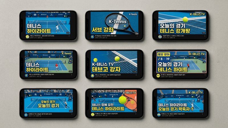 한국 테니스 유튜브 생태계의 성장
